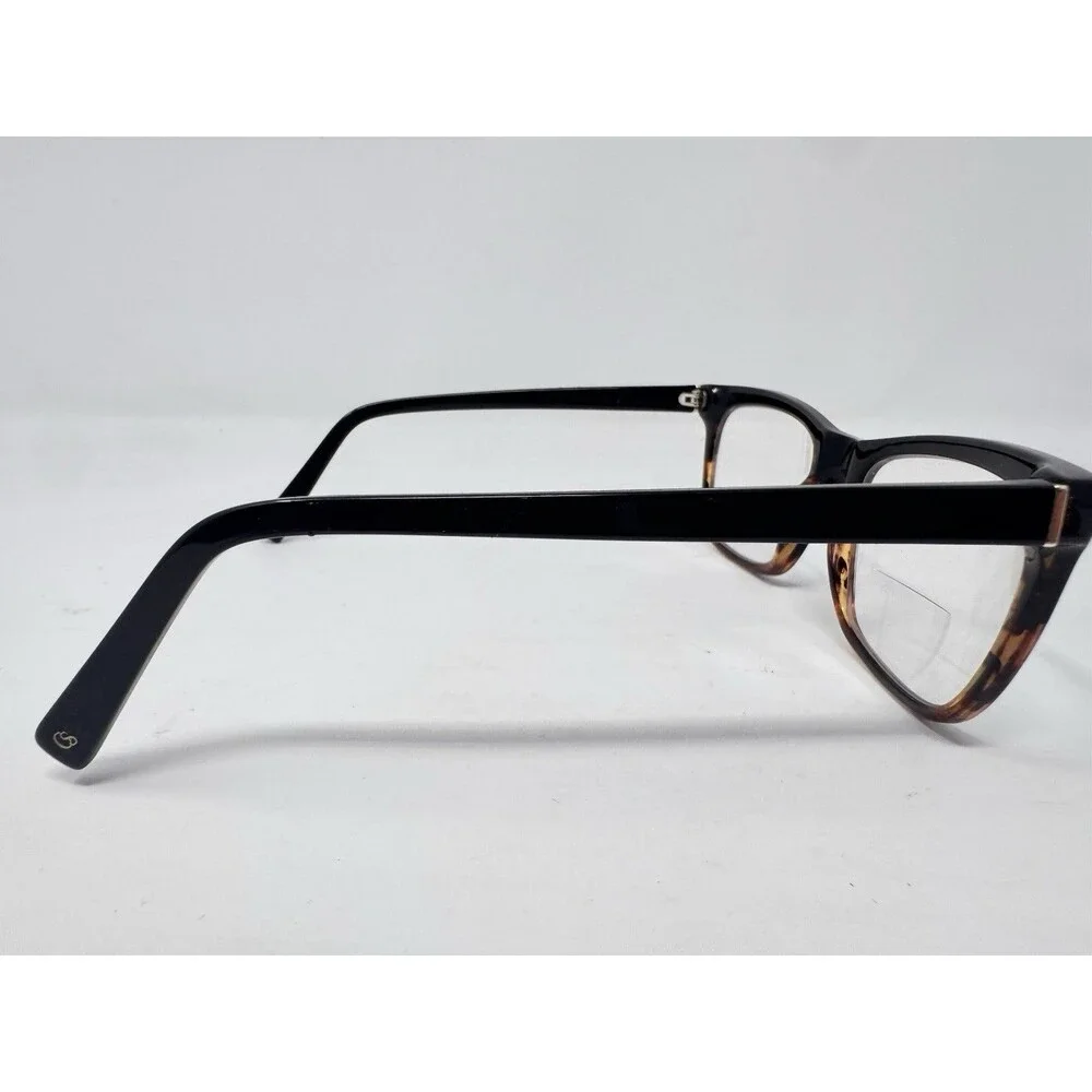 Christian Siriano Anna Square Eyeglass Frames Only Black Tortoise 54-19-140
